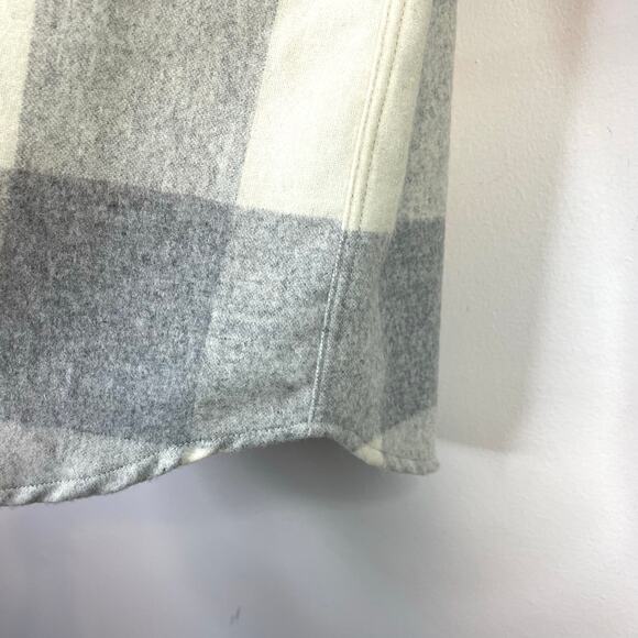 Fjallraven Canada Shirt Comfort Fit Gray Wool Blend Flannel Button Up womens XXS - Picture 7 of 17